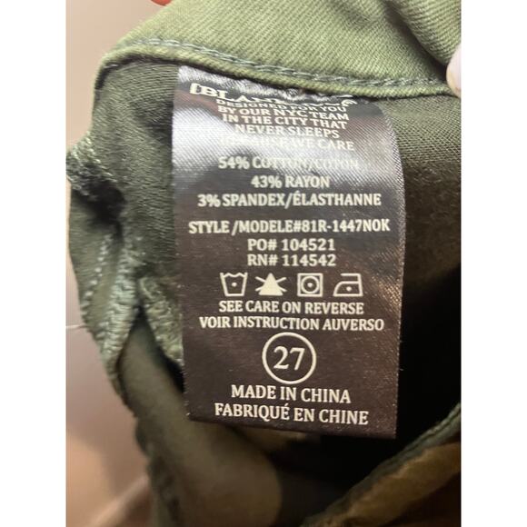 Blank NYC green zip skinny jeans strech‎ pants comfortable - Picture 5 of 7